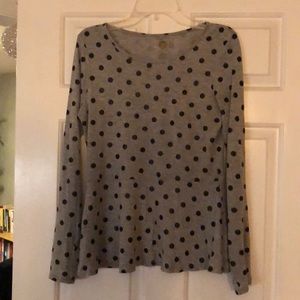 Girl’s polka dot shirt